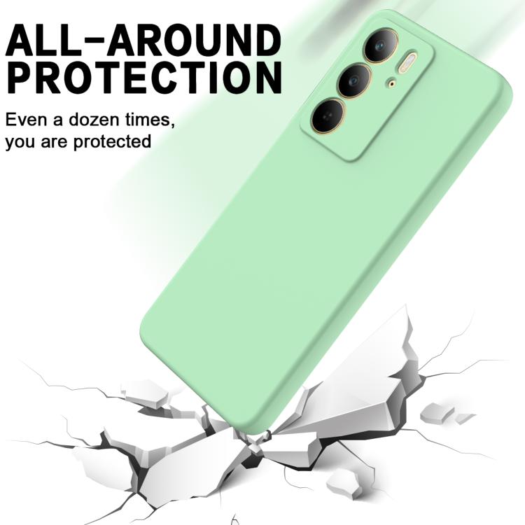 Funda de Silicona Líquida a Prueba de Golpes para Realme C75X (Verde)