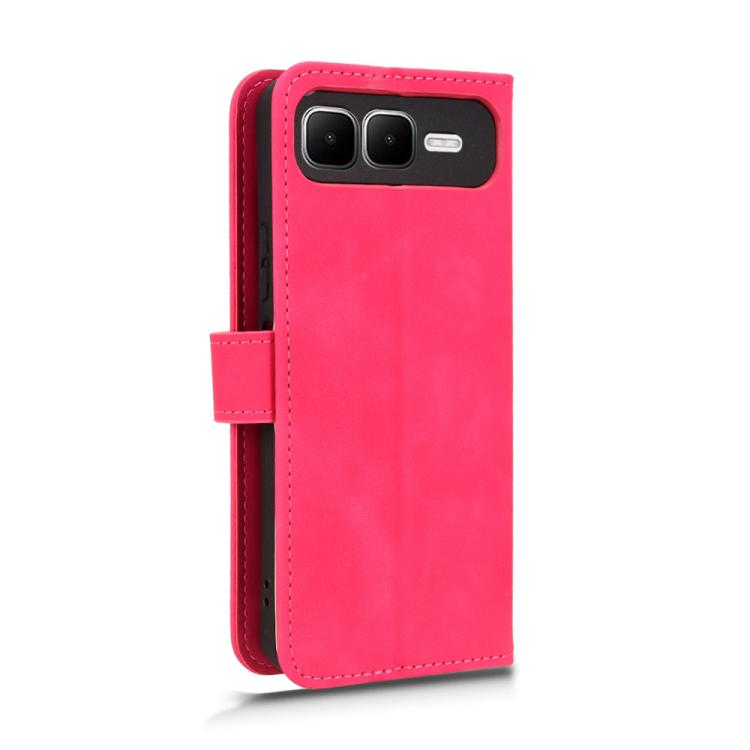 Funda de cuero con tapa magnética para Infinix Smart 10 Plus 4G (rosa)