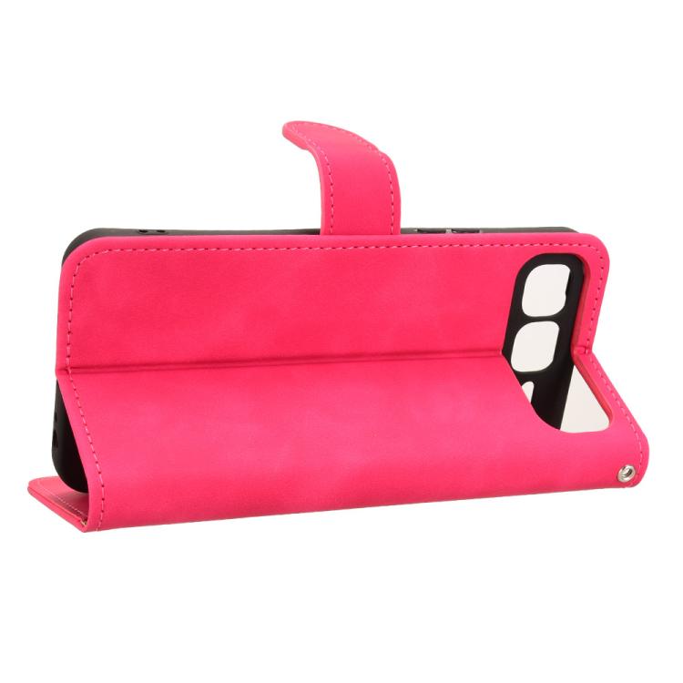 Funda de cuero con tapa magnética para Infinix Smart 10 Plus 4G (rosa)