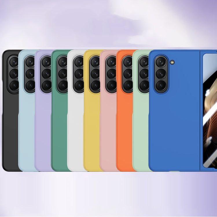 Para Samsung Galaxy Z Fold5 PC integrada Skin Feel Funda para teléfono a prueba de golpes (Azul)