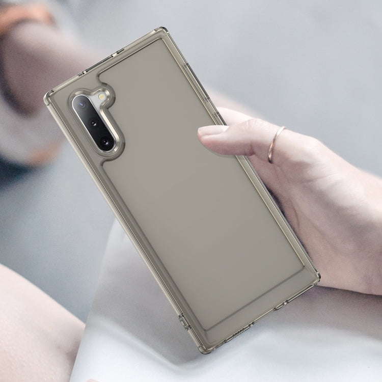 Para Samsung Galaxy Note10 Candy Series TPU Phone Case (Gris transparente)