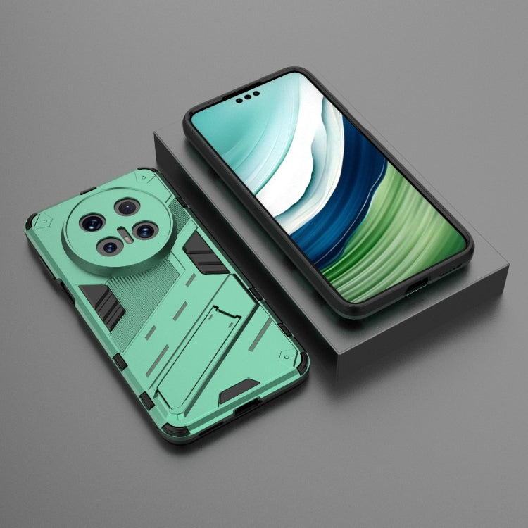 Funda Huawei Mate 70 Pro 5G Punk Armor 2 en 1 PC + TPU con Soporte (Verde)