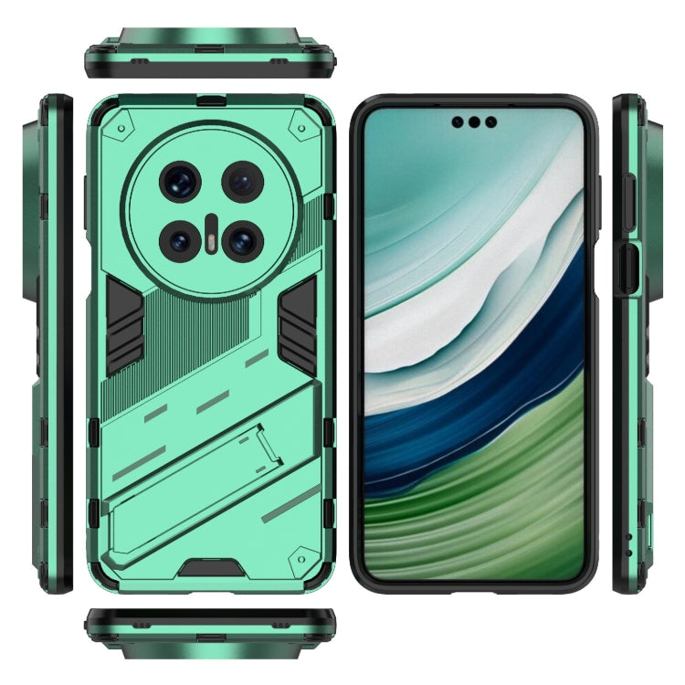 Funda Huawei Mate 70 Pro 5G Punk Armor 2 en 1 PC + TPU con Soporte (Verde)