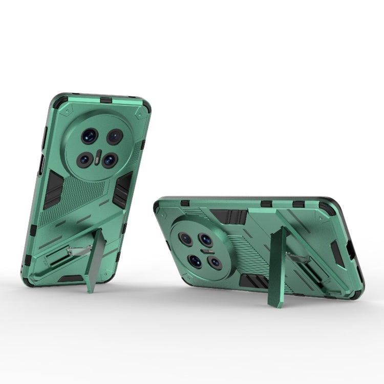 Funda Huawei Mate 70 Pro 5G Punk Armor 2 en 1 PC + TPU con Soporte (Verde)
