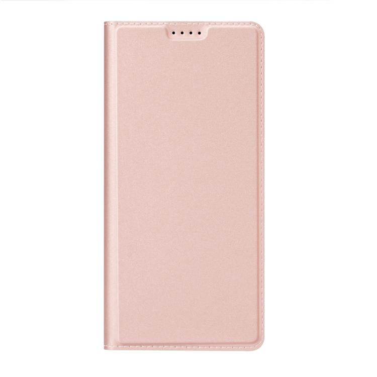 Funda de Cuero con Tapa Dux Ducis Skin Pro Series para iPhone 16E (Oro Rosa)