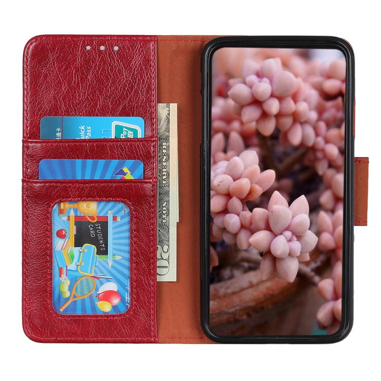 Funda para iPhone 16E Piel Textura Nappa (Roja)