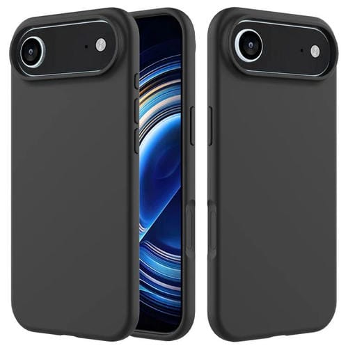 Funda de silicona de color sólido para iPhone 17 Air (negra)