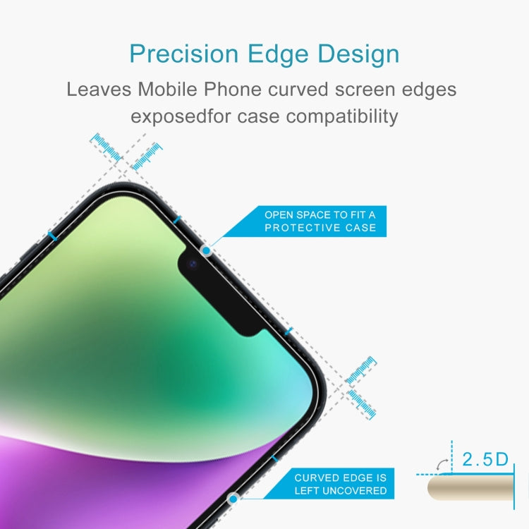 Película de Vidrio Templado para iPhone 15/15 Pro 0.26mm 9H 2.5D Aluminio Alto (50PCs) - MOVILSTORE