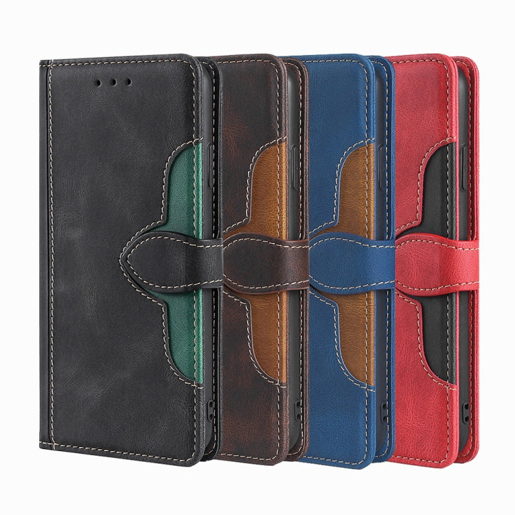 Funda de Cuero para Sharp Aquos R9 con Hebilla Magnética y Tacto Agradable (Negro)