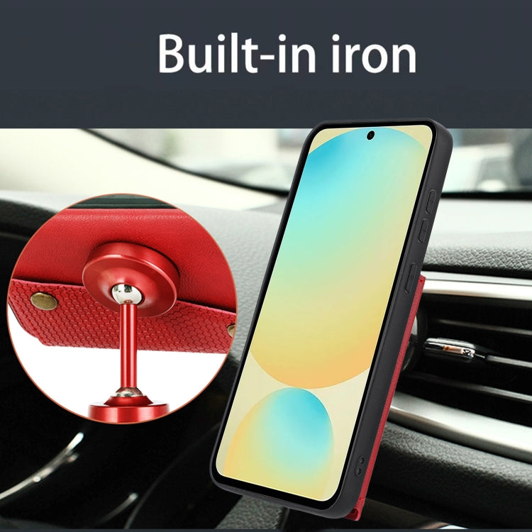 Funda Magnética para Huawei Nova 13 Pro con Ranuras para Tarjetas y Doble Hebilla (Azul)