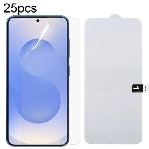 Protector de pantalla completo de hidrogel a prueba de explosiones para Samsung Galaxy S25 FE 5G (25 unidades)