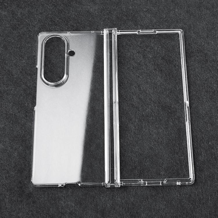 Funda protectora 3 en 1 para Samsung Galaxy Z Fold7, transparente, a prueba de golpes (transparente)