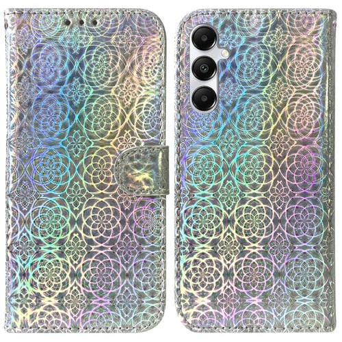Funda de Teléfono Samsung Galaxy A05S Cuero Hebilla Magnética (Plata)