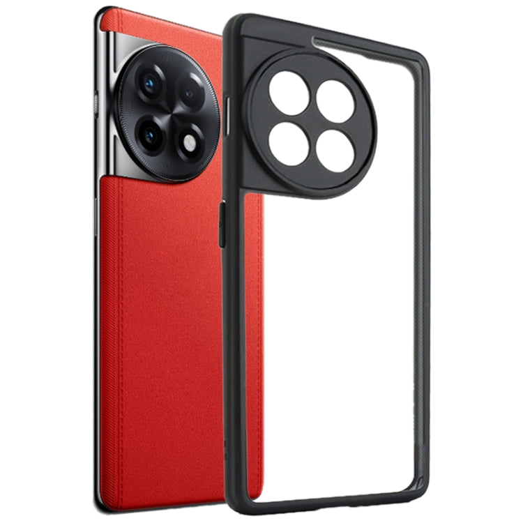 Funda para OnePlus Ace 2 Frosted TPU y Transparente PC (Negro)
