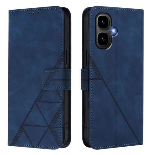 Funda de cuero con relieve 3D para Tecno Pop 10 (azul)