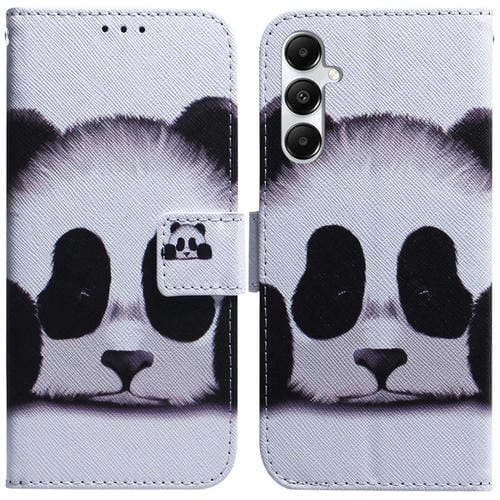 Funda de Cuero con Tapa para Samsung Galaxy A05S con Dibujo Coloreado (Panda)