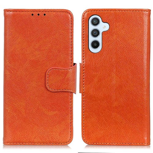 Funda para Samsung Galaxy A55 5G Cuero Textura Napa (Naranja)