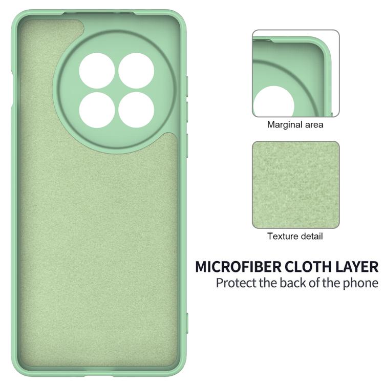 Funda Silicona Líquida a Prueba de Golpes para OnePlus 13R / Ace 5 / 5 Pro (Verde)