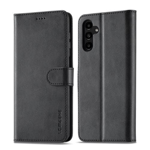Funda para Teléfono Samsung Galaxy A35 5G Lc.Imeeke Cuero Textura de Becerro (Negro)
