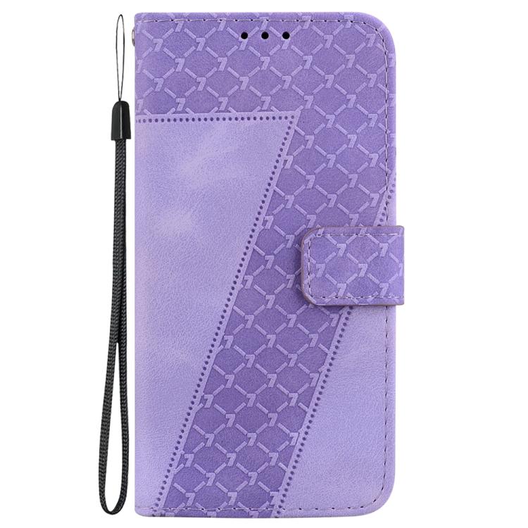 Funda de cuero con relieve de siete formas para Infinix Zero 40 4G/5G (morada)