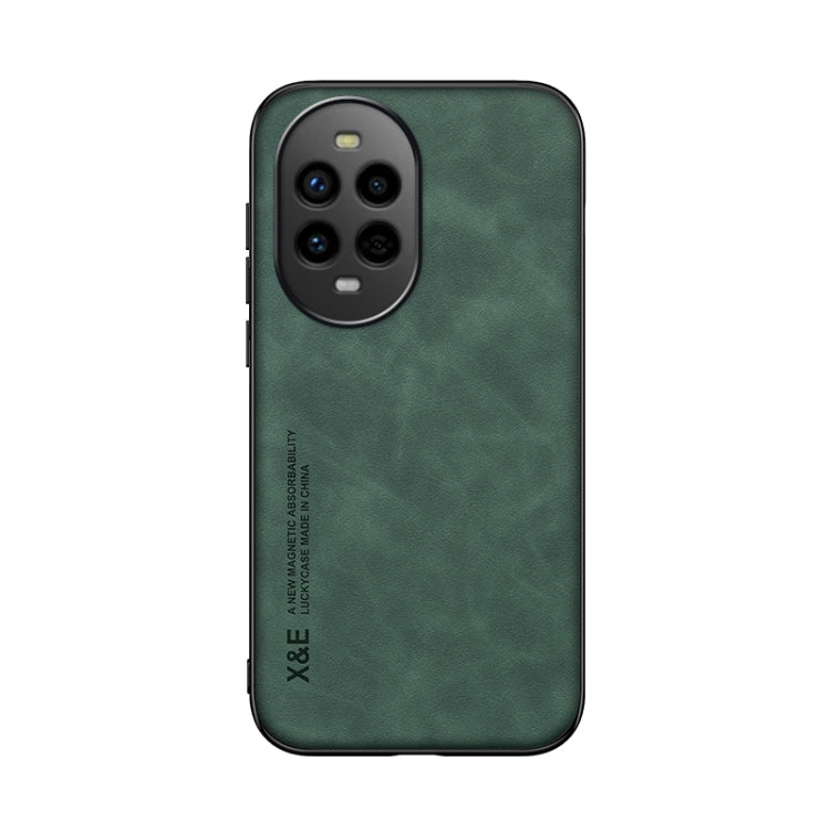 Funda de Cuero con Tapa Magnética para Huawei Nova 13 Pro Skin Feel (Verde)