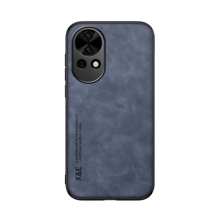 Funda de Cuero con Tapa Magnética para Huawei Nova 13 Skin Feel (Azul)