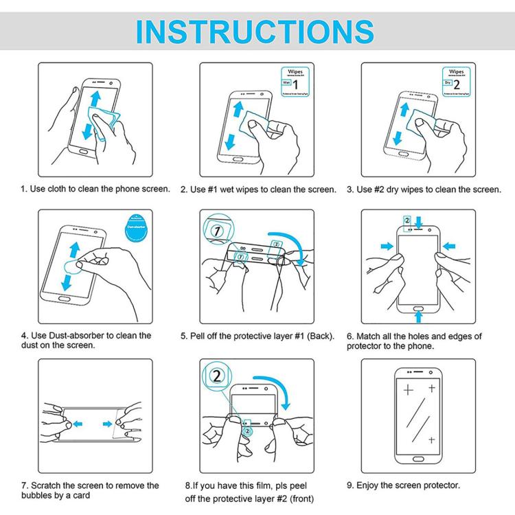 Película de Vidrio Templado 9H 2.5D 0,26mm para Tecno Camon 40 Premier (50 Unidades)