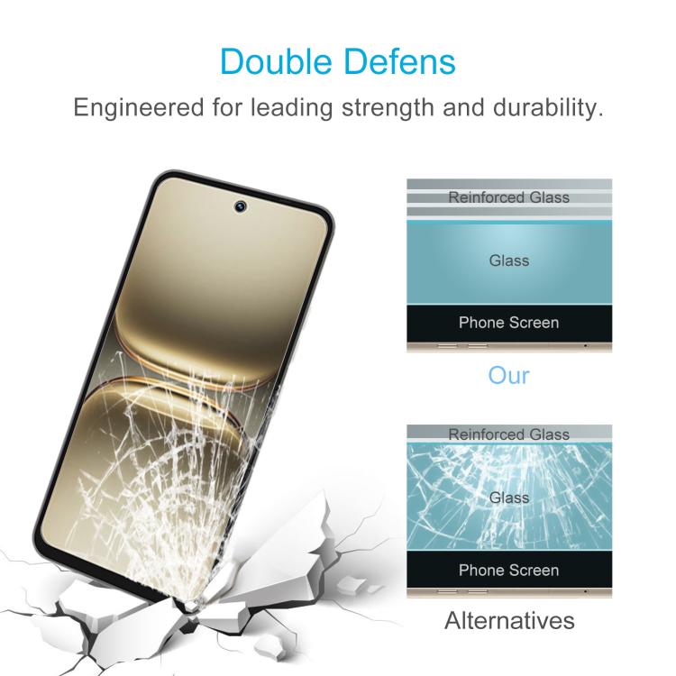 Película de vidrio templado 9H 2.5D de 0,26 mm para Tecno Pop 10 (50 unidades)
