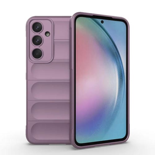 Funda para Teléfono Samsung Galaxy A55 5G Magic Shield TPU + Franela (Púrpura)