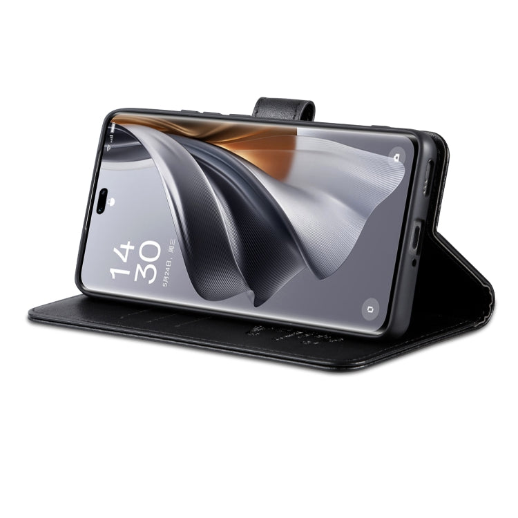 Funda de Cuero Azns con Tapa y Textura Piel de Oveja para Huawei Nova13 Pro (Negra)