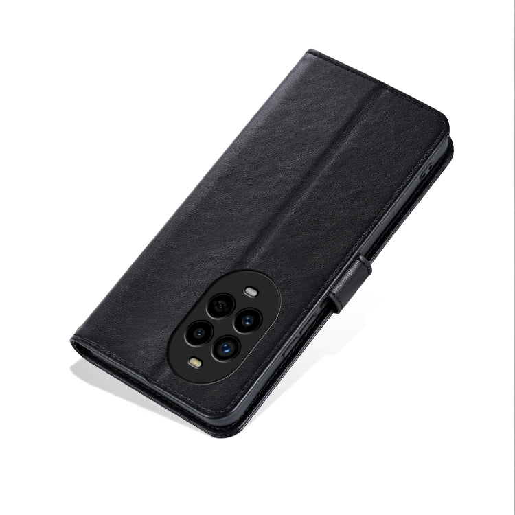 Funda de Cuero Azns con Tapa y Textura Piel de Oveja para Huawei Nova13 Pro (Negra)