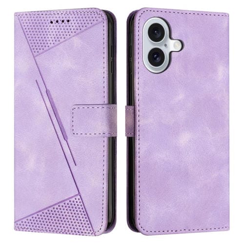 Funda de cuero Dream Triangle con cordón para iPhone 17 (morado)