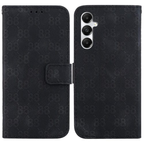 Funda para Teléfono Samsung Galaxy A05S Cuero con Relieve en Forma de 8 Dobles (Negro)