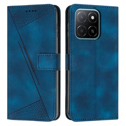 Funda de Cuero con Forma de Triángulo y Cordón para Honor X5B y X5B Plus (Azul)