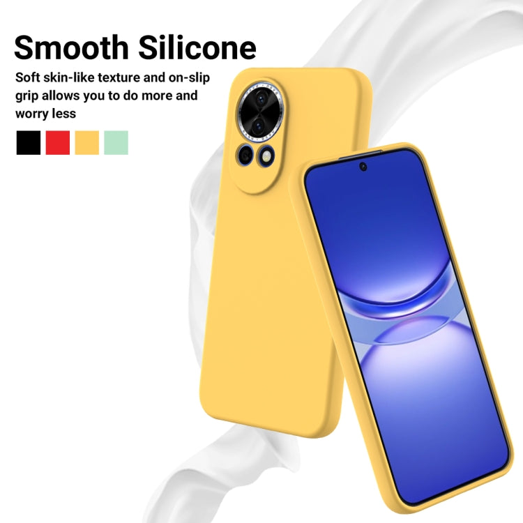 Funda Protectora Silicona Líquida Huawei Nova 12 Cobertura Total (Amarillo)