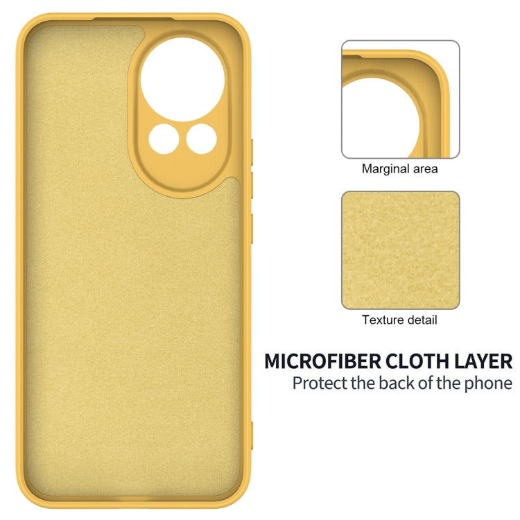 Funda Protectora Silicona Líquida Huawei Nova 13 Cobertura Total a Prueba de Caídas (Amarillo)