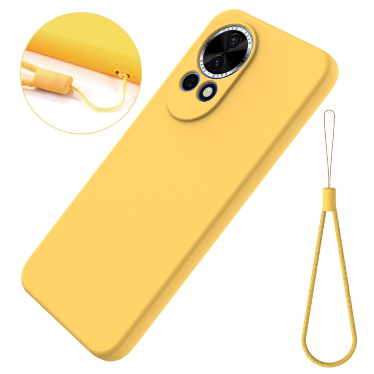 Funda Protectora Silicona Líquida Huawei Nova 13 Cobertura Total a Prueba de Caídas (Amarillo)