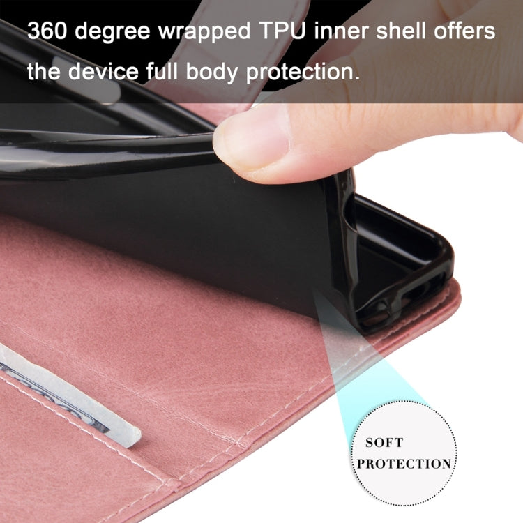 Funda de Piel con Cremallera y Textura de Becerro para OnePlus 13 (Oro Rosa)