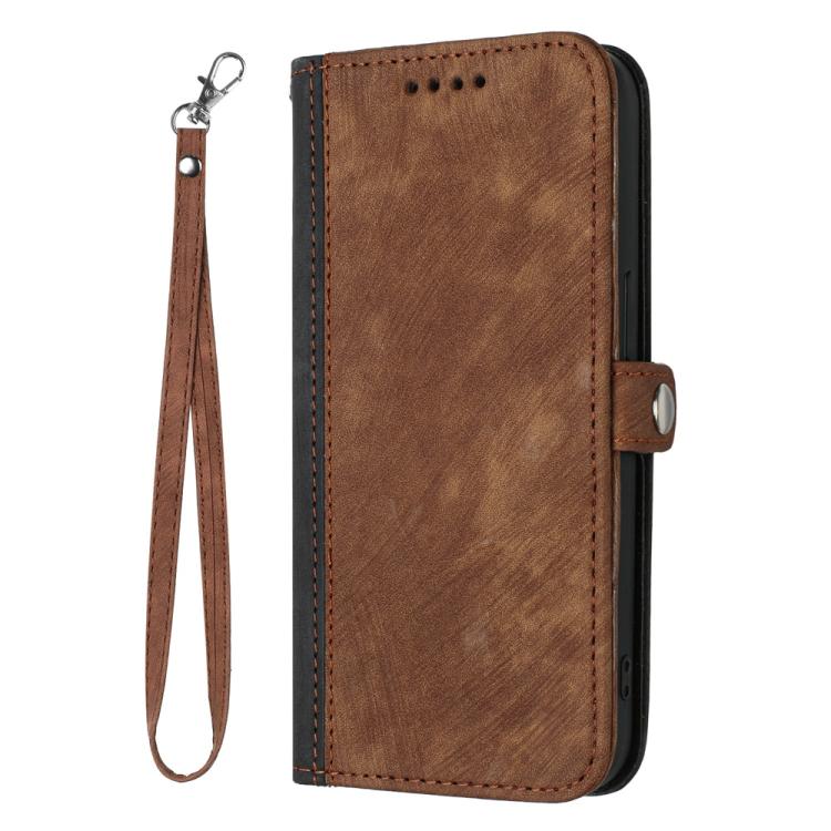 Funda de Cuero para Huawei Nova 12 Pro y Nova 12 Ultra con Correa y Hebilla Doble Plegable (Marrón)