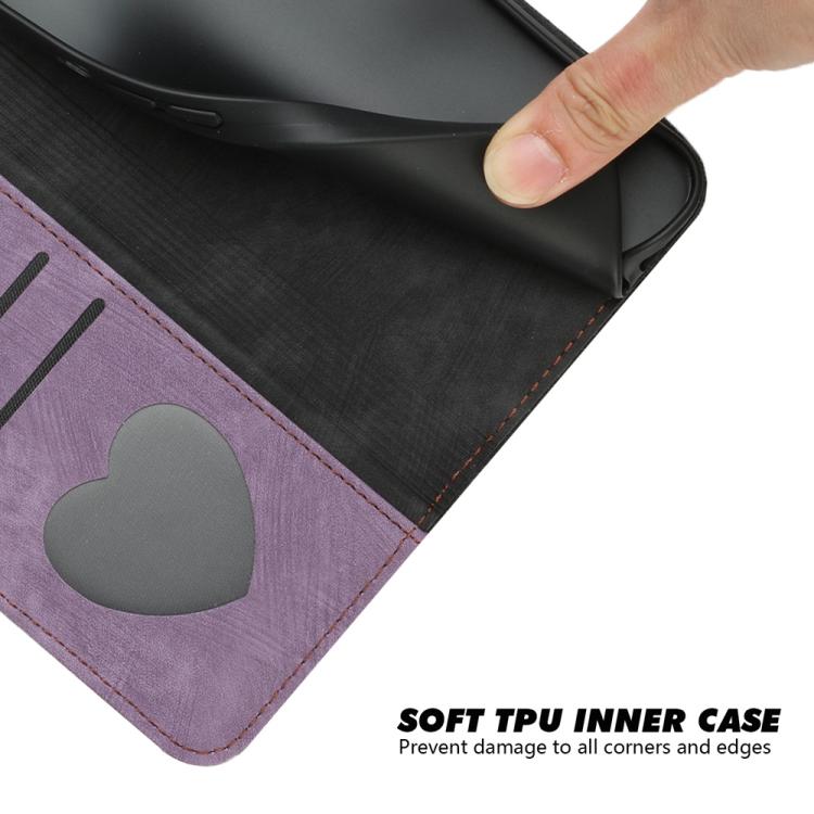 Funda de Cuero con Correa de Mano y Hebilla Lateral Doble para Huawei Enjoy 50/Nova Y70 (Morado)