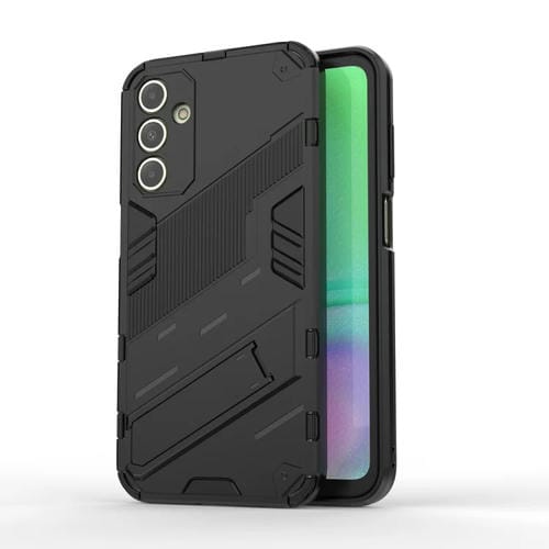 Funda para Samsung Galaxy A15 Punk Armor 2 En 1 PC + TPU a Prueba de Golpes con Soporte Invisible (Negro)