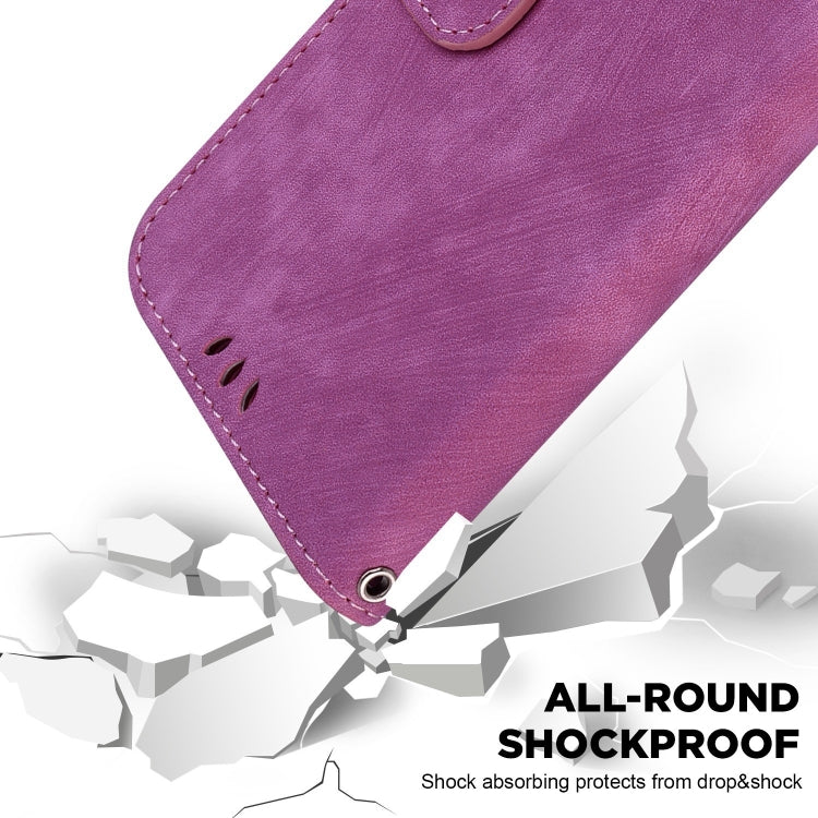 Funda para OnePlus Nord N200 5G de Cuero con Relieve Little Tiger (Rojo Rosa)