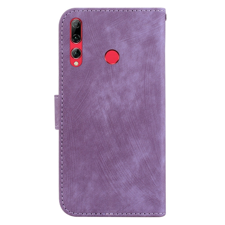 Funda de Cuero En Relieve Little Tiger para Huawei P Smart Z (Púrpura)