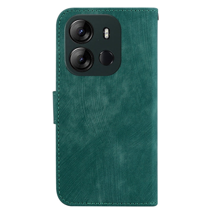 Funda para Teléfono Tecno Spark Go 2023 y Pop 7 Pro Cuero con Relieve Little Tiger (Verde)
