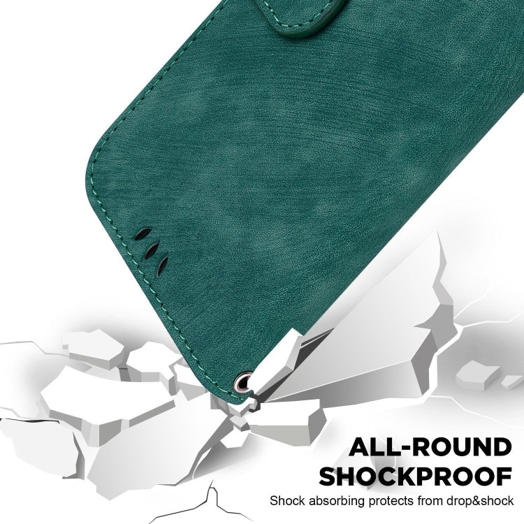 Funda para Teléfono Tecno Spark Go 2023 y Pop 7 Pro Cuero con Relieve Little Tiger (Verde)