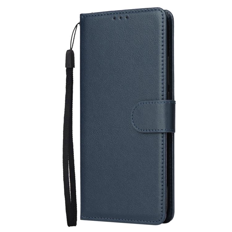 Funda de Cuero Multifuncional para Infinix Note 40 Pro 5G / 4G / 40 Pro+ 5G con 3 Ranuras (Azul Oscuro)