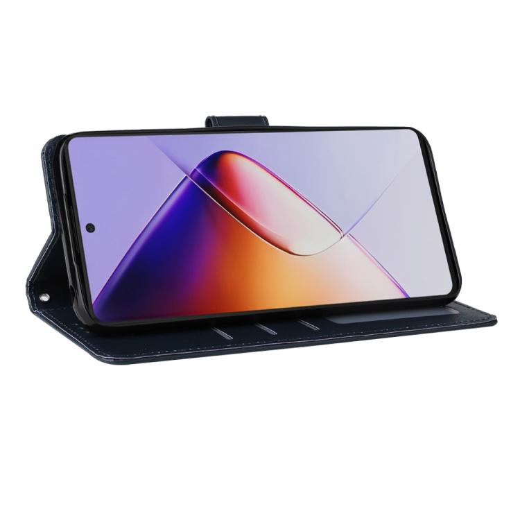 Funda de Cuero Multifuncional para Infinix Note 40 Pro 5G / 4G / 40 Pro+ 5G con 3 Ranuras (Azul Oscuro)
