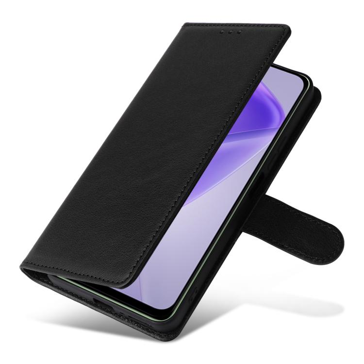 Funda de cuero multifuncional con 3 ranuras para tarjetas para Infinix Hot 40/40 Pro (negra)