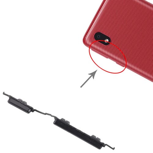 Botones Encendido y Volumen Samsung Galaxy A01 Core SM-A013 (Negro)