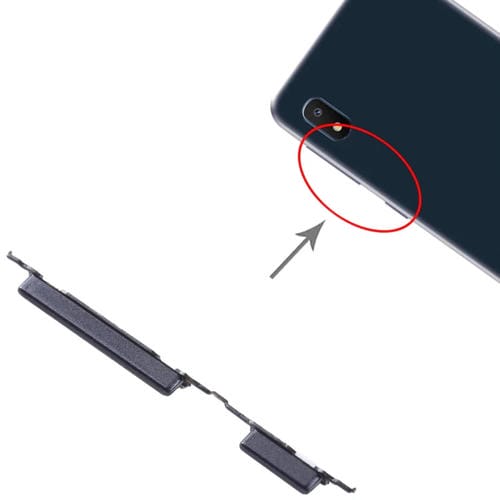 Botões de Energia e Volume Samsung Galaxy A10e SM-A102 (Preto) - Pacote de (10 Peças)
